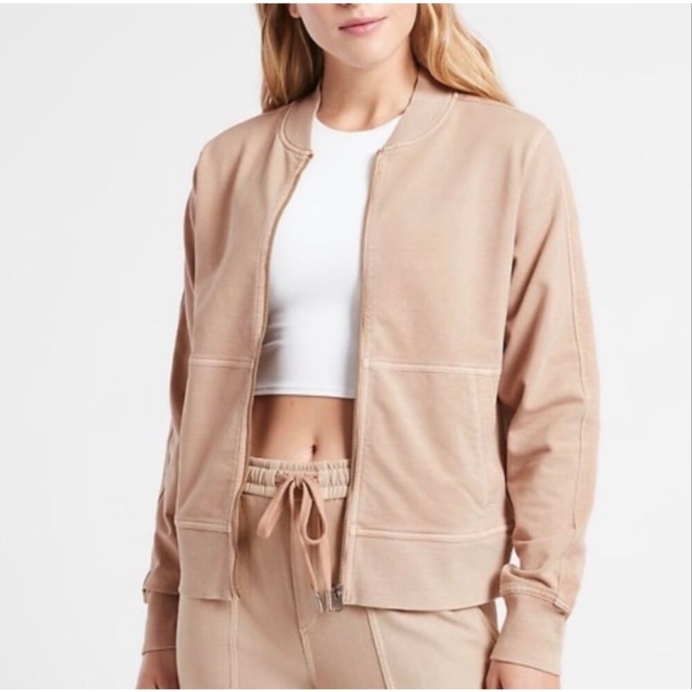 Athleta Farallon Jacket in Mocha Latte Size XL Tall
